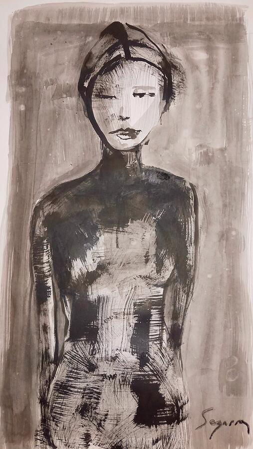 Monochrome Abstract Portrait, artwork by Angelo Segarra