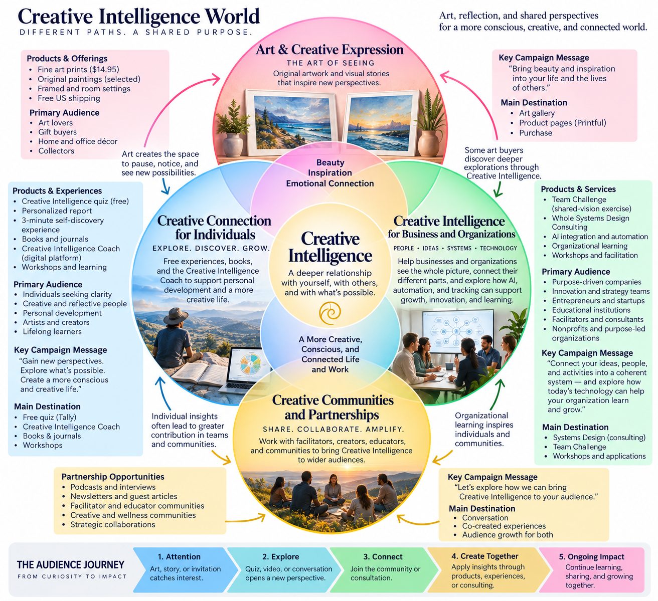Creative Intelligence World Whole Systems Design diagram